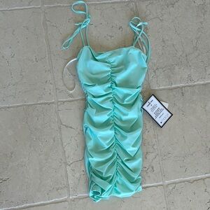 B Darlin Green Mini Dress